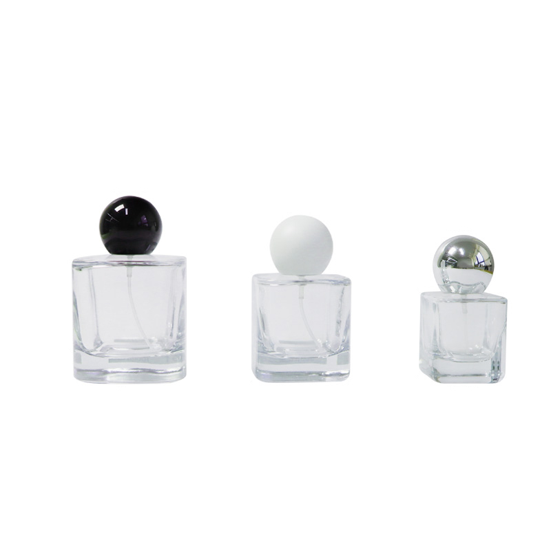 30ml 50ml 100ml Botol Minyak Wangi Kaca Bahagian Bawah Tebal Persegi Lutsinar