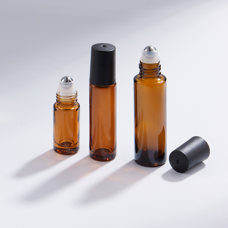 5ml 10ml 15ml Botol Kaca Roll-On Amber