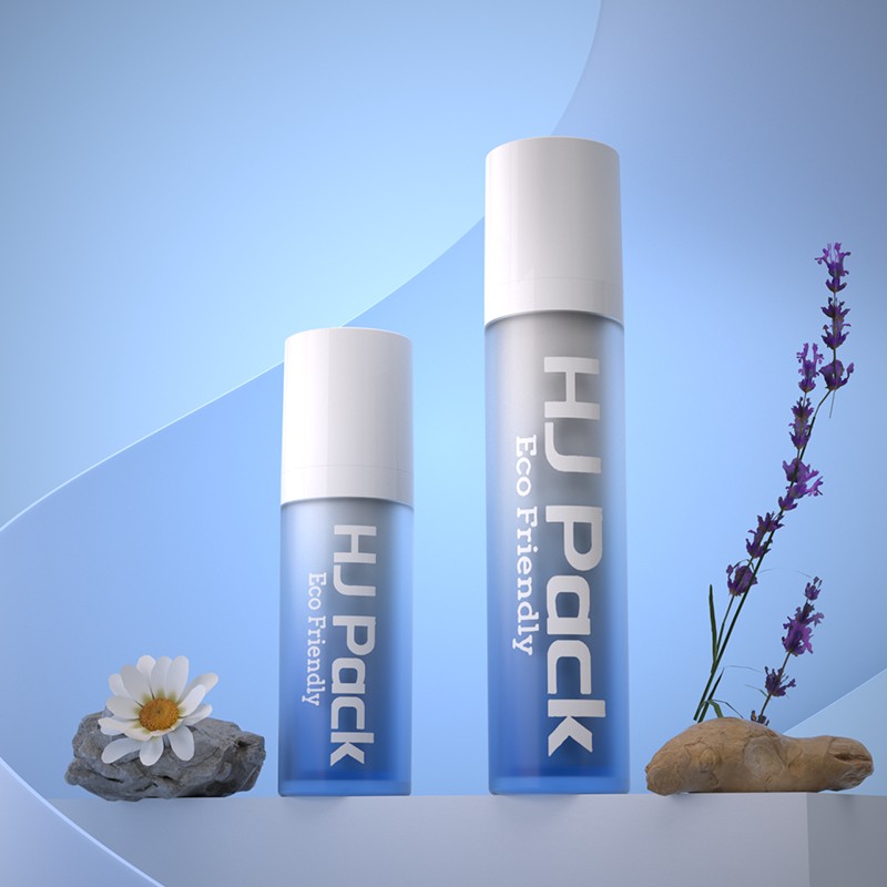 25mm 10ml 15ml Pembungkusan Kosmetik Botol Tanpa Udara Berputar Dua Dinding